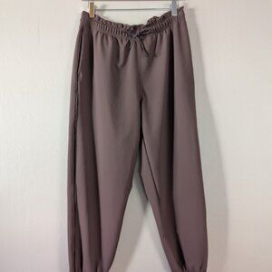 Athleta Metropolis Jogger Size 8 Brown Lounge‎ Athleisure Travel Commute Comfort